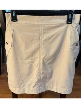 Athleta White Skort Womens Size 10 Athletic Skirt 4 Pocket Shorts